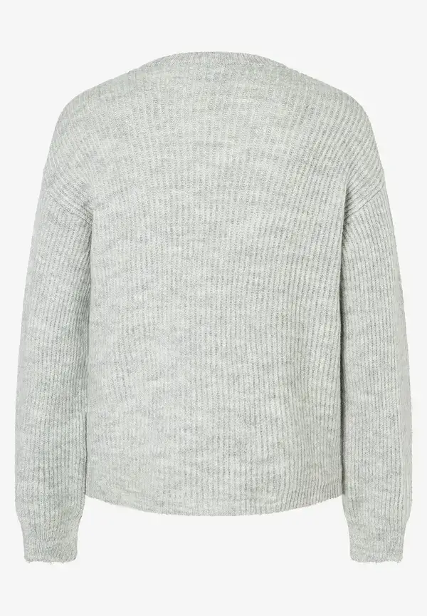 More & More Rippen-Strickjacke, grau melange, Herbst-Kollektion VIP-Rabatte