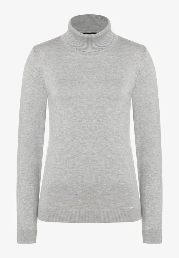 More & More Rollkragenpullover, grau melange, Herbst-Kollektion Wochenangebot