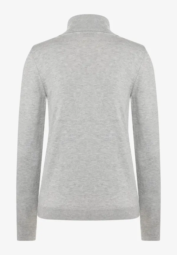 More & More Rollkragenpullover, grau melange, Herbst-Kollektion Wochenangebot