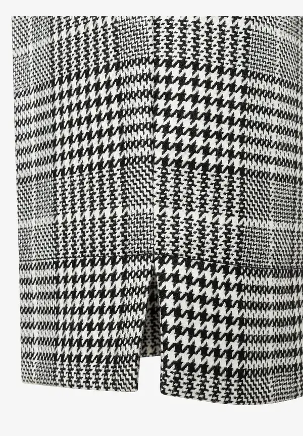 More & More Glencheck Hose, schwarz/ecru, Herbst-Kollektion Begrenzte Freigabe