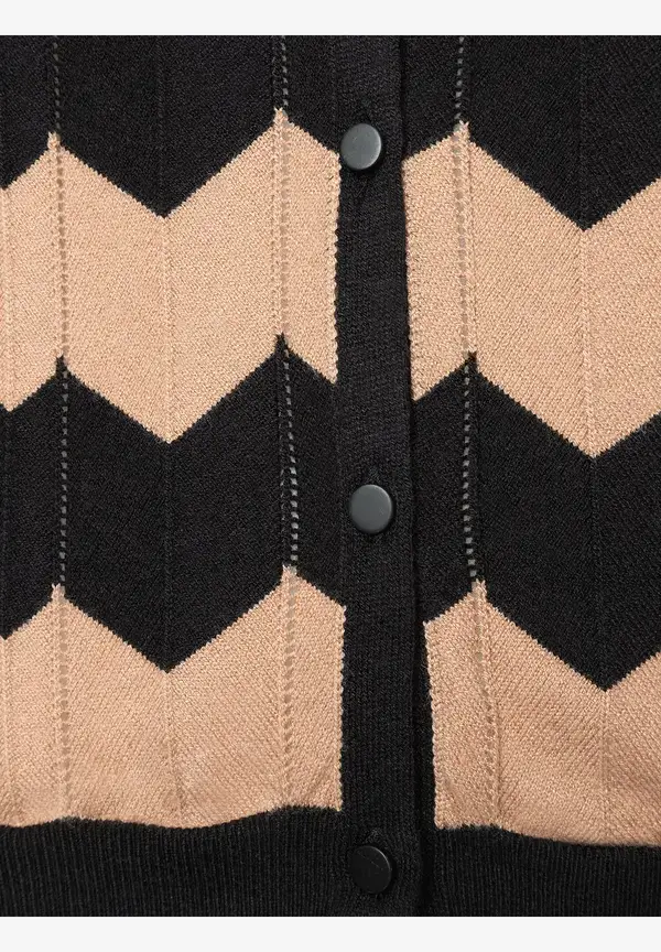 More & More Cardigan, Zick Zack Dessin Nur für heute