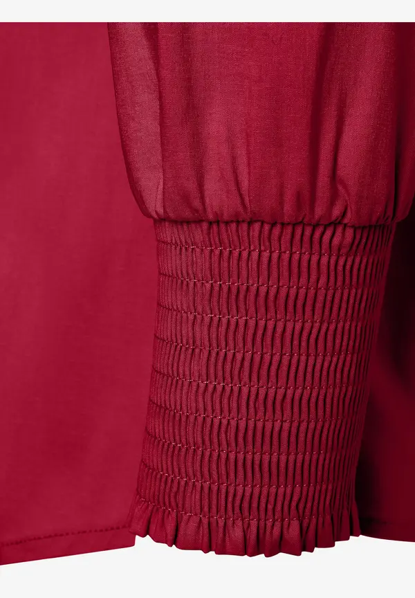 More & More Baumwoll/Stretch Bluse, rot, Herbst-Kollektion Bis zu 55% Rabatt