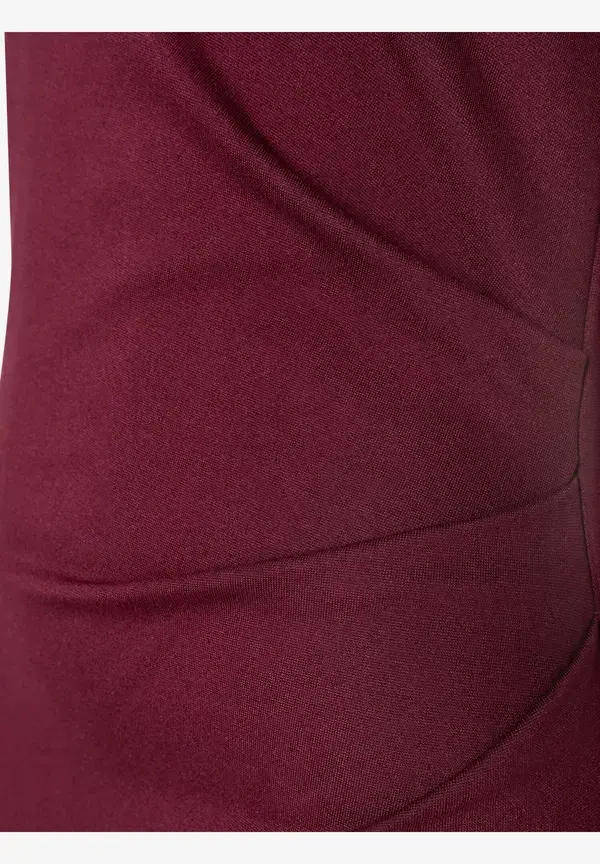 More & More Jerseykleid, bordeaux, Herbst-Kollektion 50% Rabatt mit kostenlosem Versand