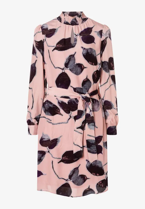 More & More Viskosekleid, Blätterprint, Herbst-Kollektion Fabrikladen