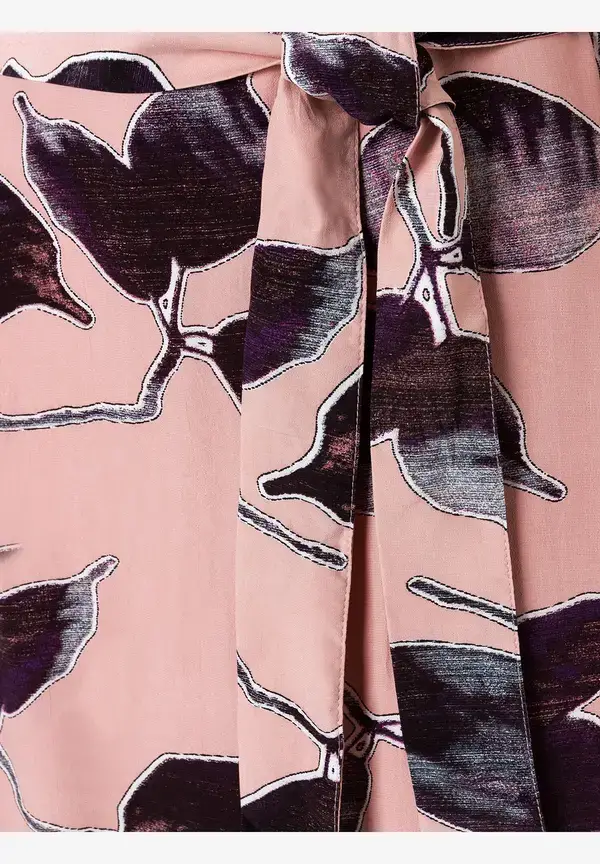 More & More Viskosekleid, Blätterprint, Herbst-Kollektion Fabrikladen