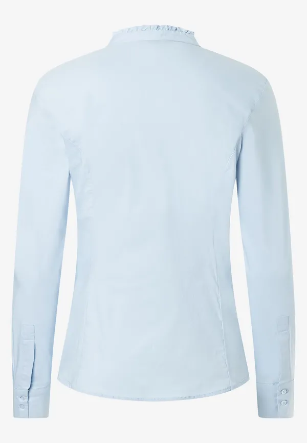 More & More Baumwoll/Stretch Bluse, hellblau, Herbst-Kollektion Outlet