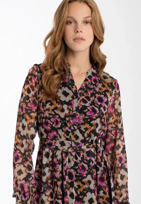 More & More Midikleid, Flowerprint, Herbst-Kollektion Auslauf