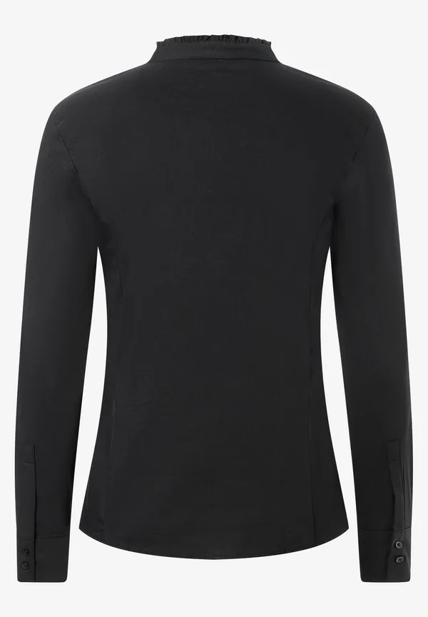 More & More Baumwoll/Stretch Bluse, schwarz, Herbst-Kollektion im Angebot