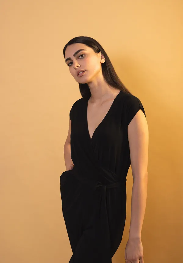 More & More Jersey-Jumpsuit, schwarz, Sommer-Kollektion Versandkostenfrei
