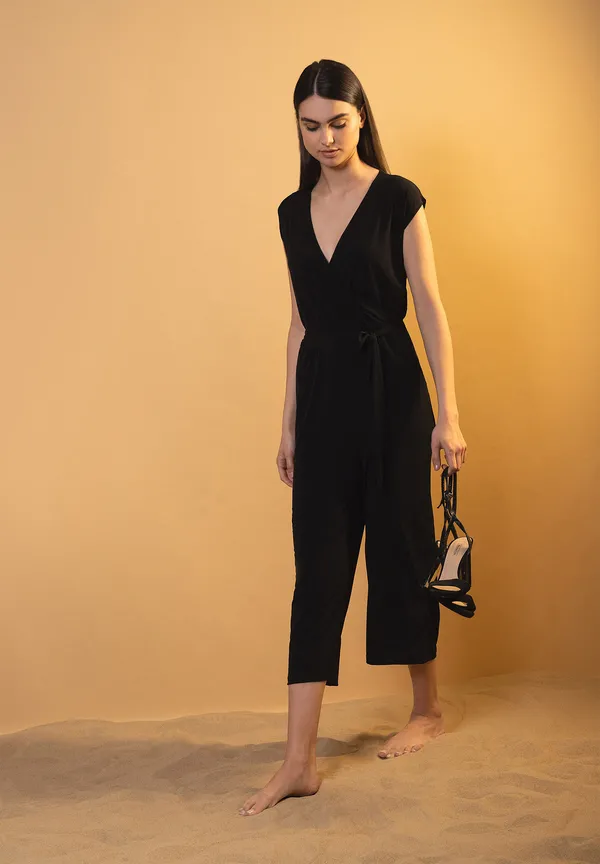 More & More Jersey-Jumpsuit, schwarz, Sommer-Kollektion Versandkostenfrei