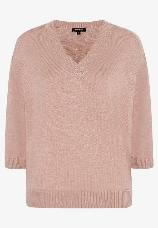 More & More V-Neck Pullover, rosa, Frühjahres-Kollektion Weihnachtsangebot
