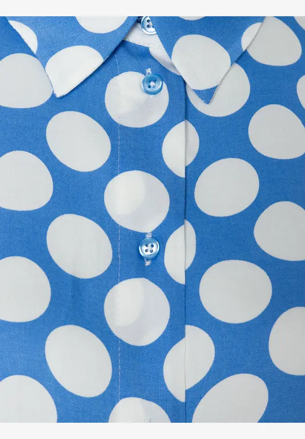More & More Tupfenbluse, hellblau/ecru, Frühjahrs-Kollektion Exklusive Angebote