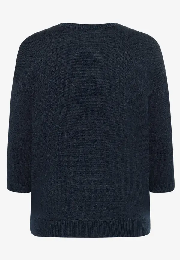 More & More V-Neck Pullover, marine, Frühjahres-Kollektion Neuheiten