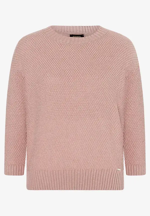 More & More Strukturpullover, 3/4 Arm, rosa, Frühjahrs-Kollektion Bestseller