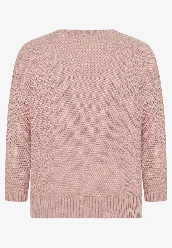 More & More Strukturpullover, 3/4 Arm, rosa, Frühjahrs-Kollektion Bestseller