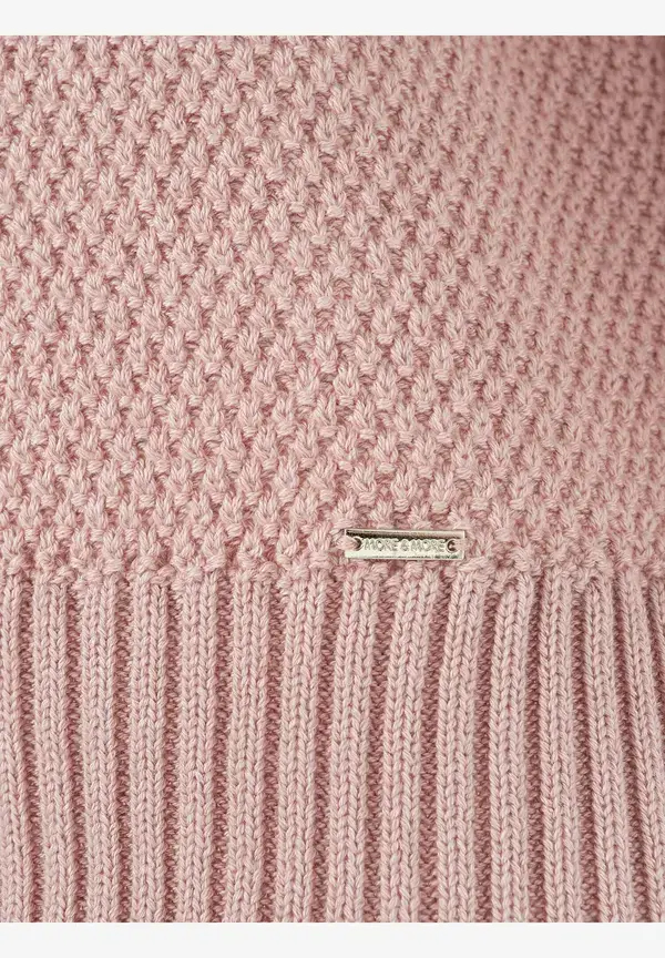 More & More Strukturpullover, 3/4 Arm, rosa, Frühjahrs-Kollektion Bestseller