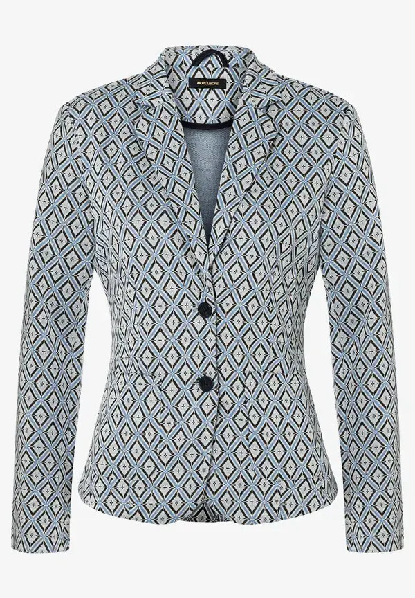 More & More Jerseyblazer mit Jacquardmuster, Frühjahrs-Kollektion Kauf eins, bekomm eins gratis