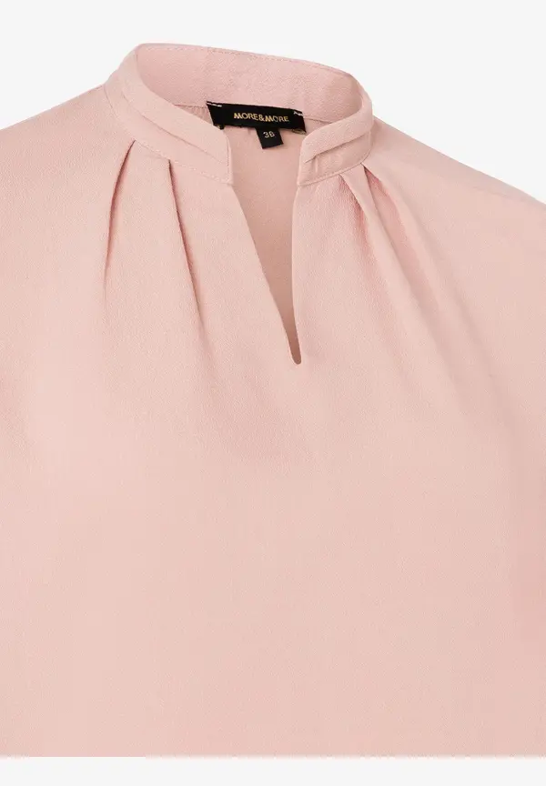 More & More Blusenshirt, 3/4 Arm, rosa, Frühjahrs-Kollektion Tiefpreis