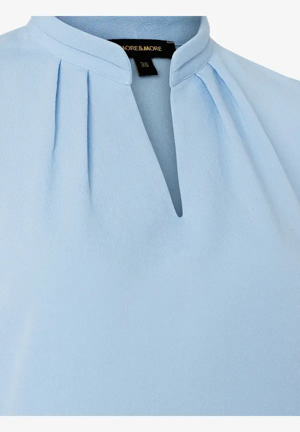More & More Blusenshirt, 3/4 Arm, hellblau, Frühjahrs-Kollektion Letzte 3 Tage