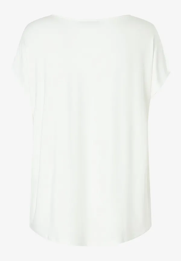 More & More Shirt mit Satinfront, ecru Bis zu 60% Rabatt