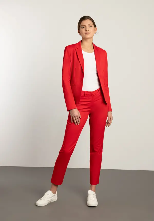More & More Blazer mit feiner Struktur, rot, Frühjahrs-Kollektion 50% Rabatt mit kostenlosem Versand