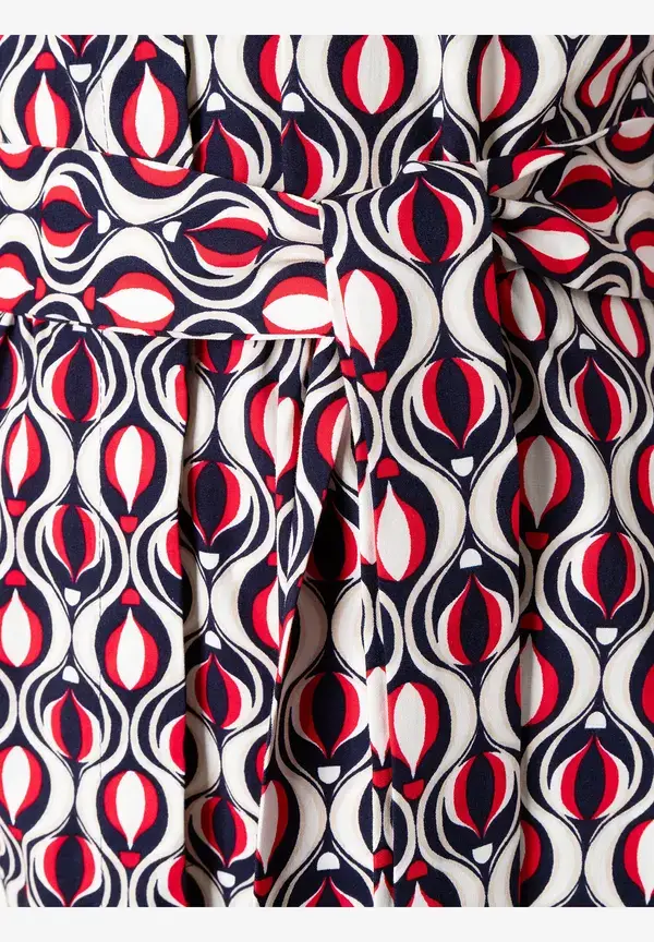 More & More Hemdblusenkleid, grafischer Print, marine/rot, Frühjahrs-Kollektion Im Verkauf