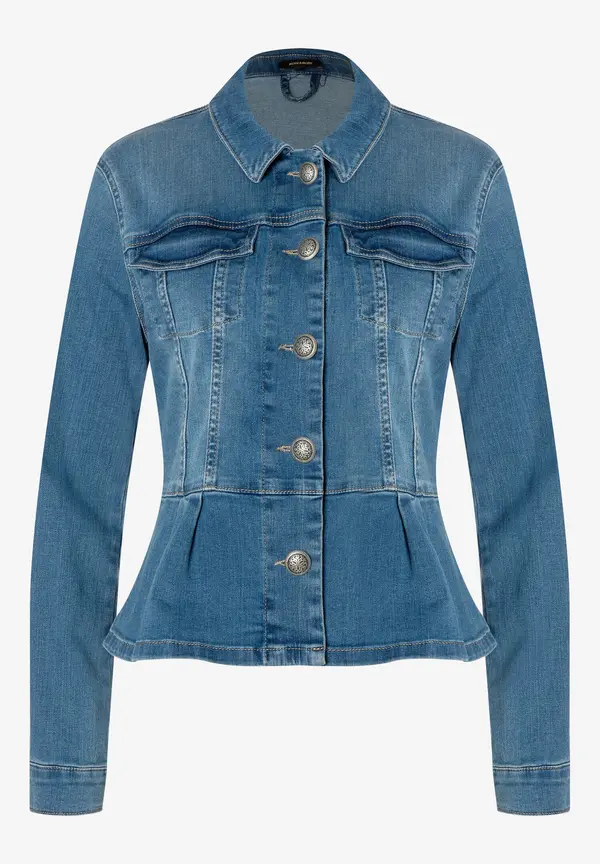 More & More Jeansjacke mit Schößchen, Frühjahrs-Kollektion Schlussverkauf