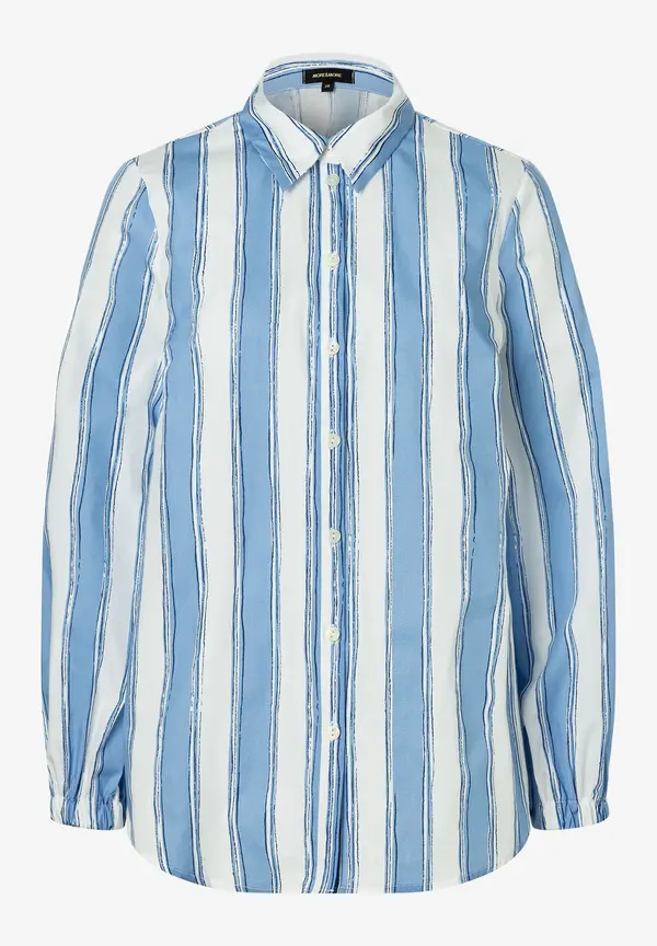 More & More Hemdbluse mit Streifenprint, blau/weiß, Frühjahrs-Kollektion Meist gekauft