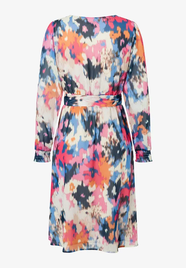More & More Chiffonkleid mit abstraktem Print, Frühjahrs-Kollektion Osterangebot