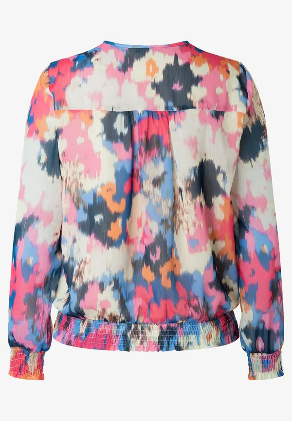 More & More Chiffonbluse mit abstraktem Print, Frühjahrs-Kollektion Valentinstagsangebot