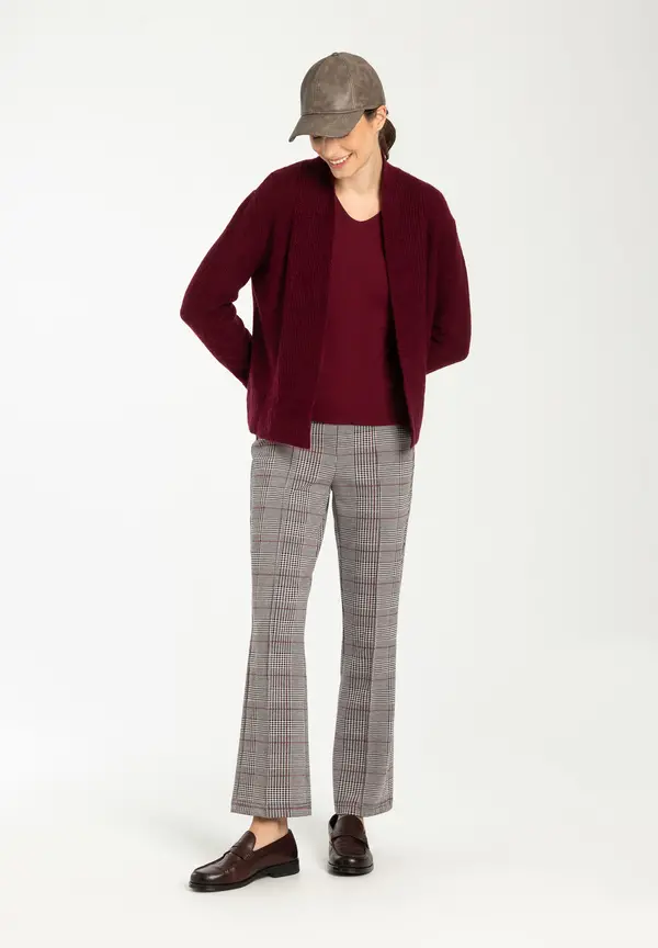 More & More Jerseyhose, Glencheckmuster, Herbst-Kollektion Jubiläumsangebot