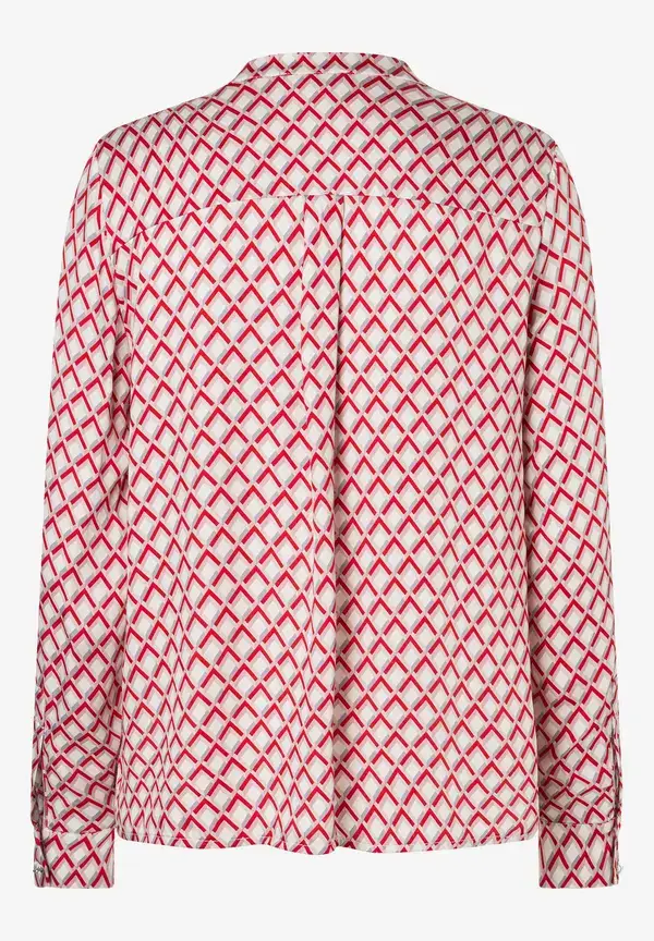More & More Viskosebluse, rot/rosa/ecru, Herbst-Kollektion Online Outlet