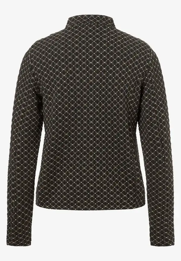 More & More Jerseyjacke mit Struktur, schwarz/beige, Herbst-Kollektion Große Rabatte