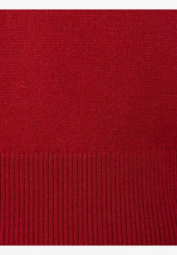More & More Feinstrickpullover, rot, Herbst-Kollektion Neuheiten