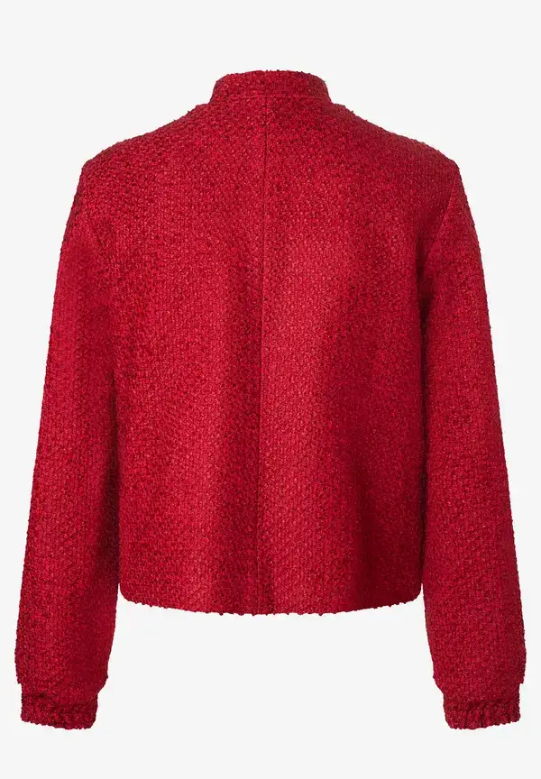 More & More Bouclé-Blouson, rot, Herbst-Kollektion Saisonale Angebote