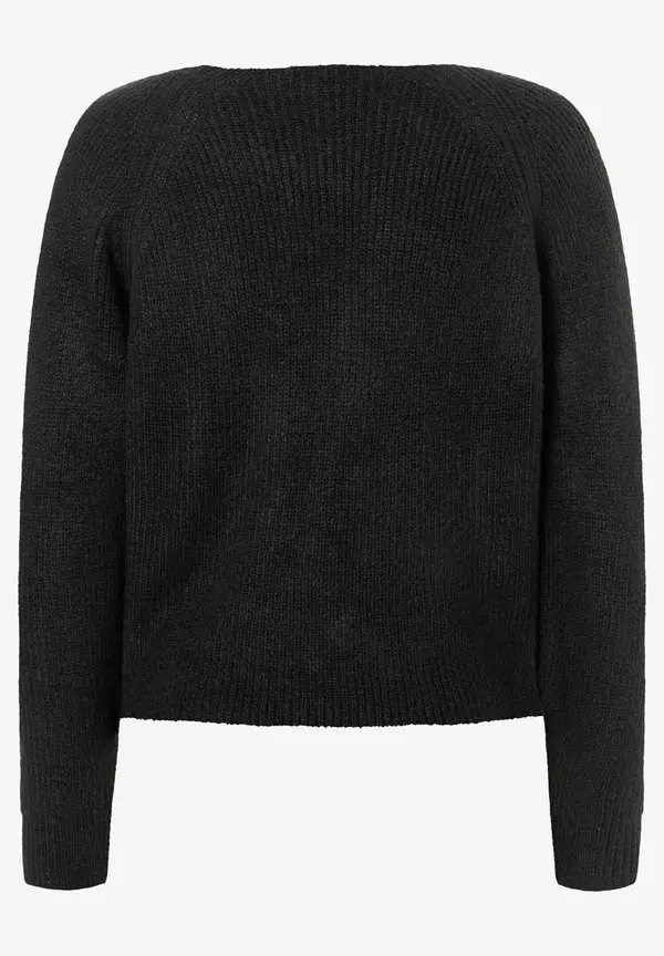 More & More Pullover mit Knotendetail, schwarz, Herbst-Kollektion Sonderangebote