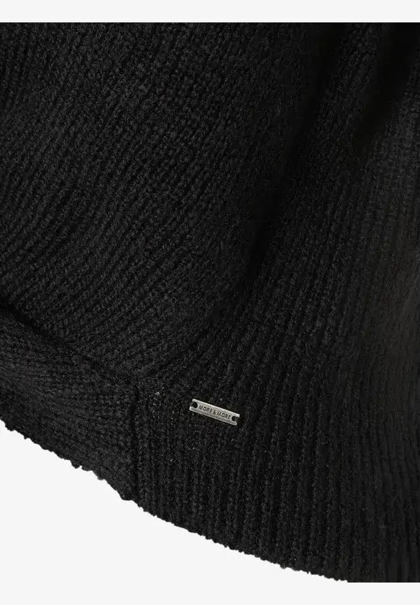 More & More Pullover mit Knotendetail, schwarz, Herbst-Kollektion Sonderangebote