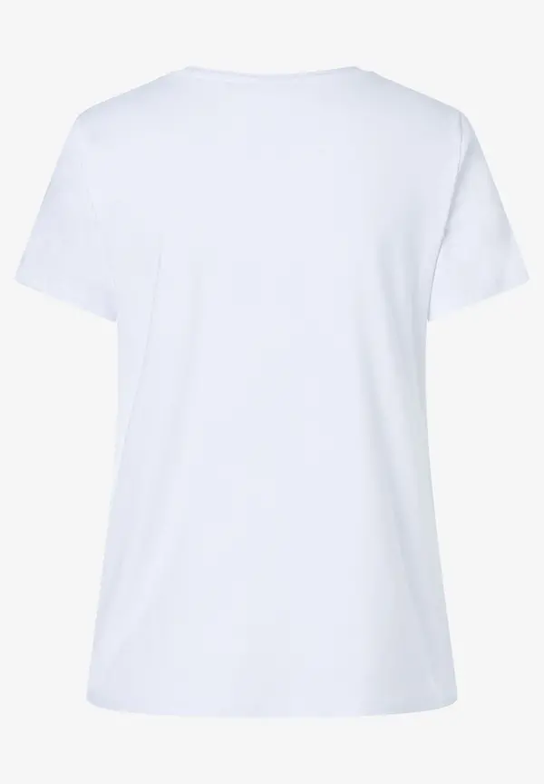 More & More T-Shirt mit Perlenaufschrift, weiß, Herbst-Kollektion Riesige Ersparnisse