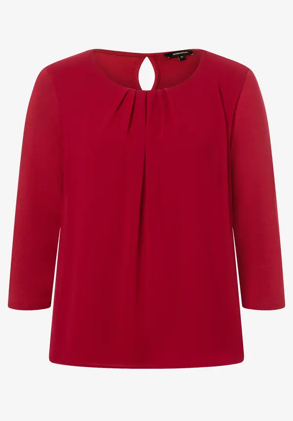 More & More Blusenshirt, rot, Herbst-Kollektion VIP-Rabatte