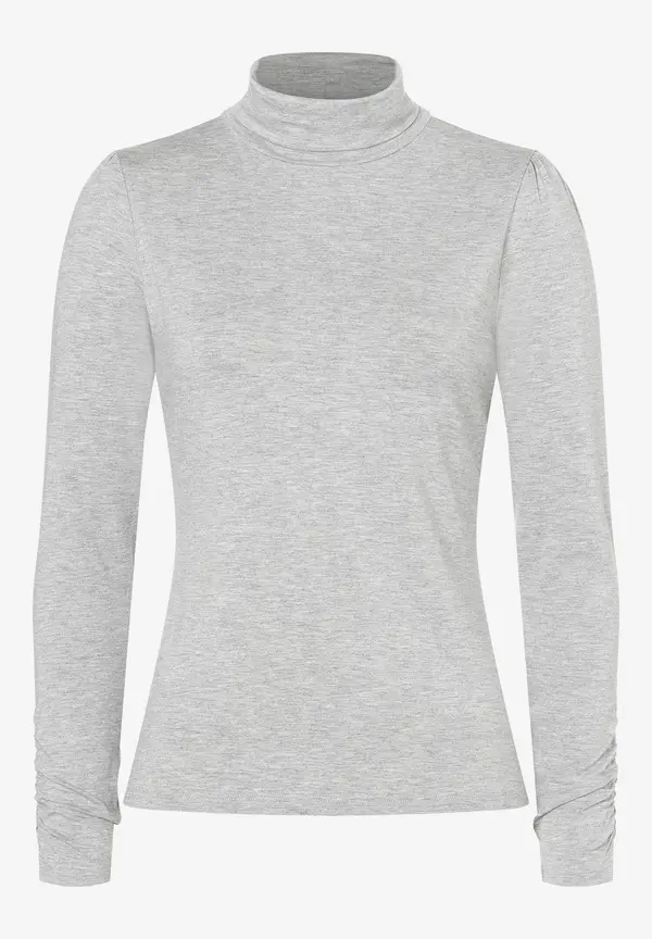 More & More Rollkragenshirt, grau melange, Herbst-Kollektion Super Sparpreis