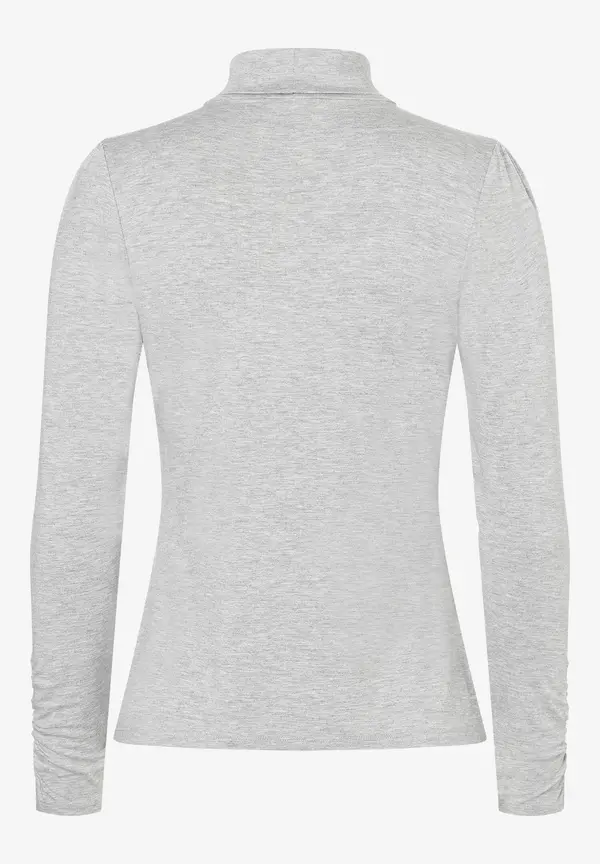 More & More Rollkragenshirt, grau melange, Herbst-Kollektion Super Sparpreis