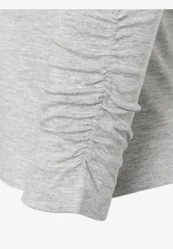 More & More Rollkragenshirt, grau melange, Herbst-Kollektion Super Sparpreis