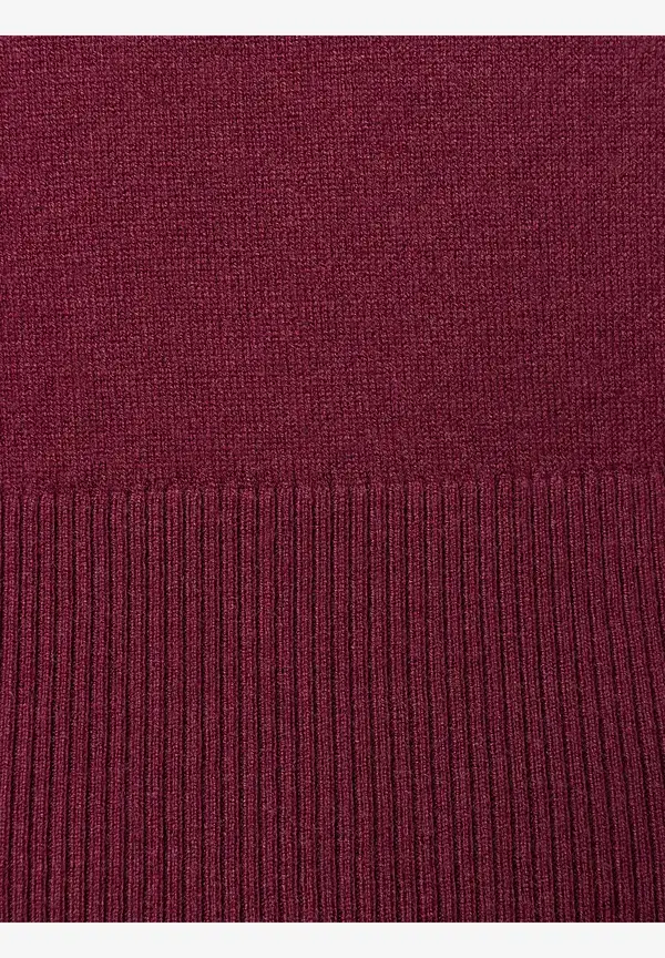More & More Feinstrickpullover, bordeaux, Herbst-Kollektion Kostenlose Rückgabe