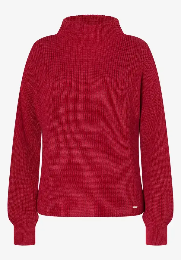 More & More Rippstrick-Pullover, rot, Herbst-Kollektion Nur für heute