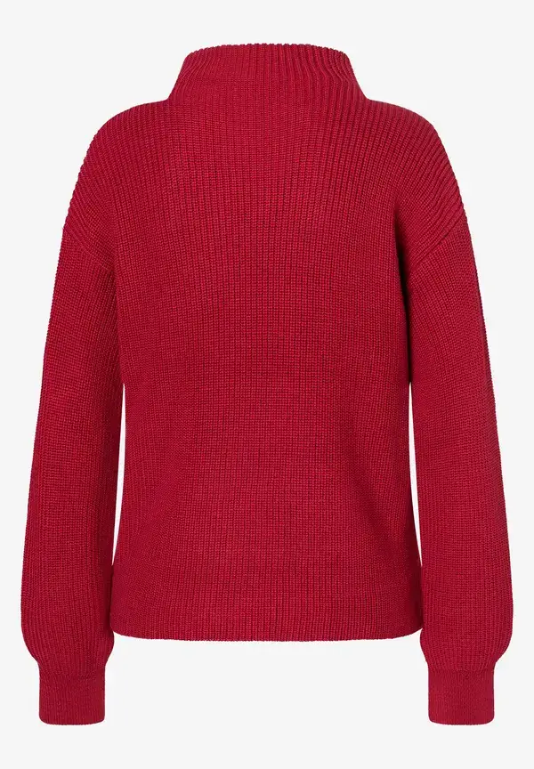 More & More Rippstrick-Pullover, rot, Herbst-Kollektion Nur für heute