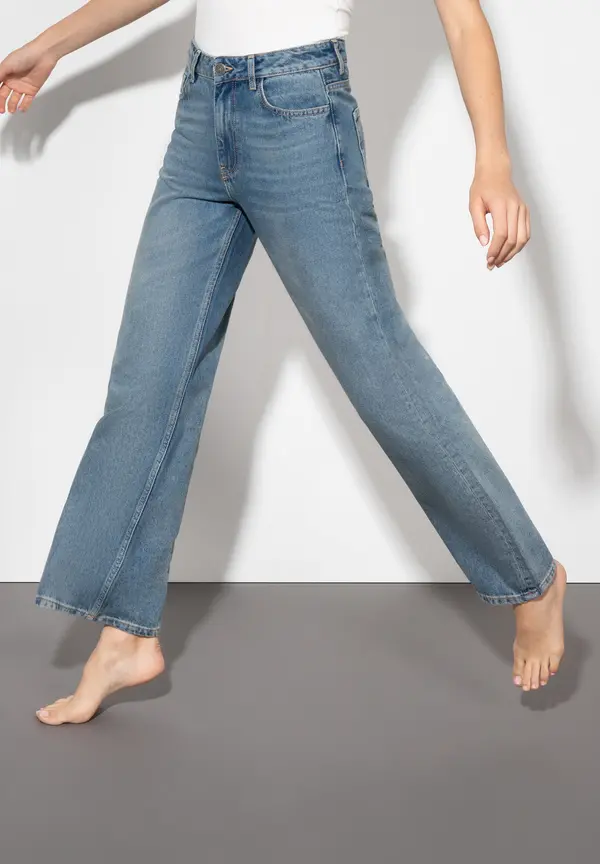 More & More weite High Waist Jeans Vierteljährliche Förderung