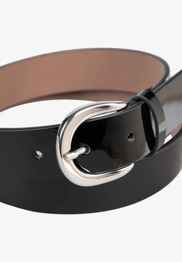More & More Lackleder-Gürtel, schwarz, Herbst-Kollektion Discount Store für neue Produkte