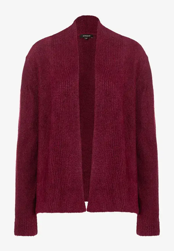 More & More Cardigan, bordeaux, Herbst-Kollektion Riesige Rabatte