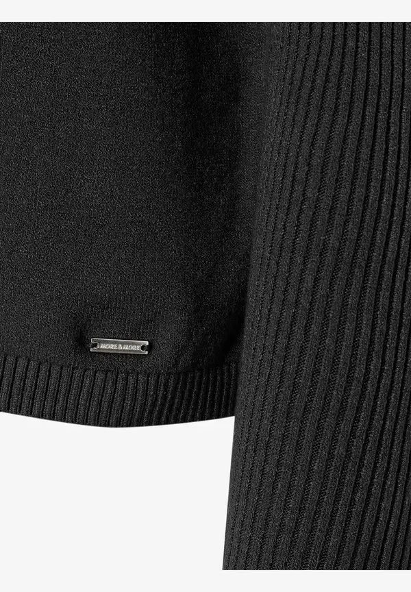 More & More Feinstrick Pullover, schwarz, Herbst-Kollektion 50% Rabatt mit kostenlosem Versand