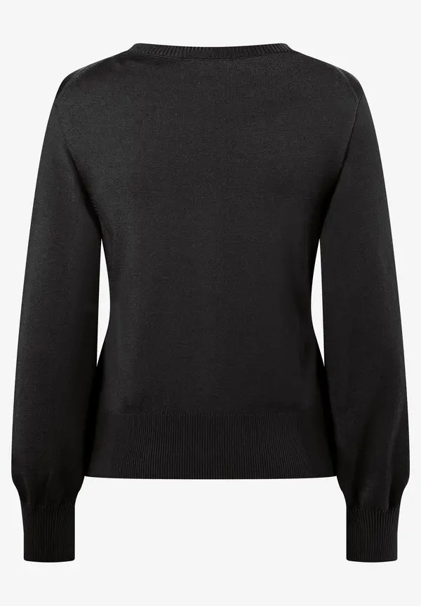 More & More Feinstrickpullover, schwarz, Herbst-Kollektion Fabrikladen